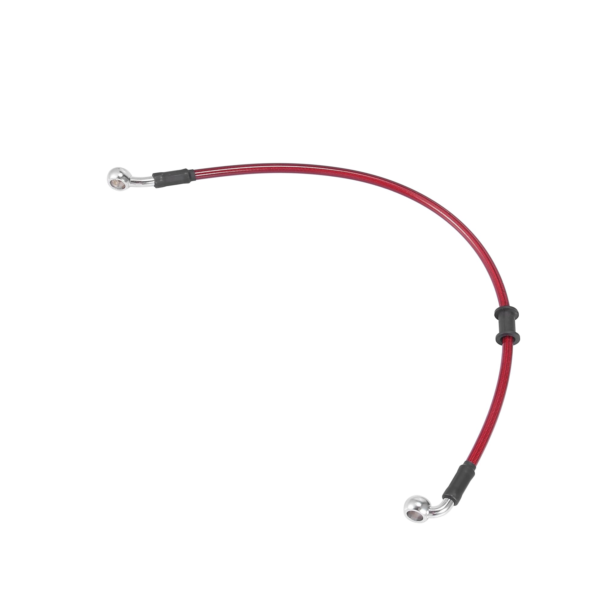 Manguera de freno de motocicleta trenzada e hidráulica de 50 cm roja