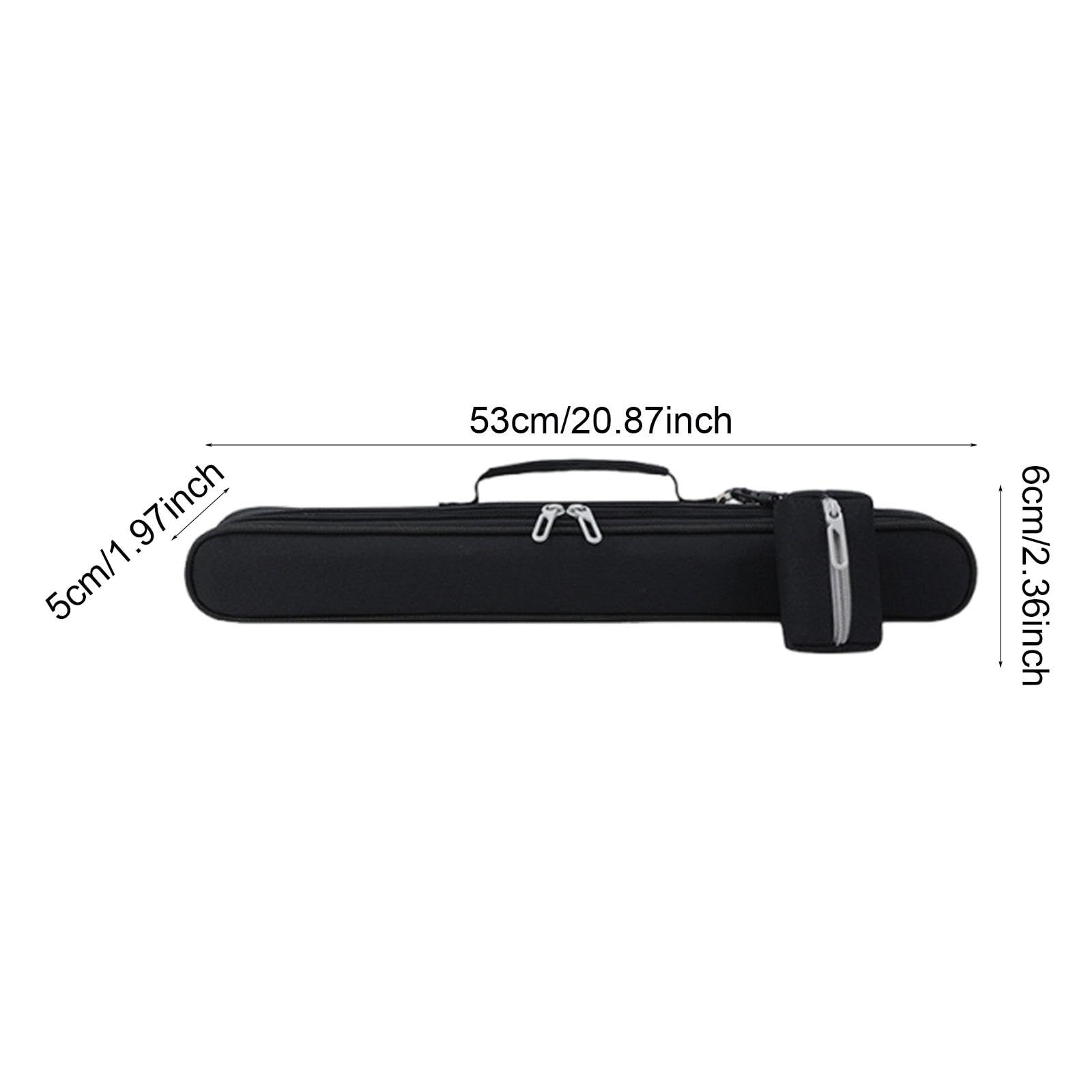 F Fityle Estuche de transporte para flauta, de tela Oxford con asa, resistente al desgaste, multifuncional, resistente al agua, Negro