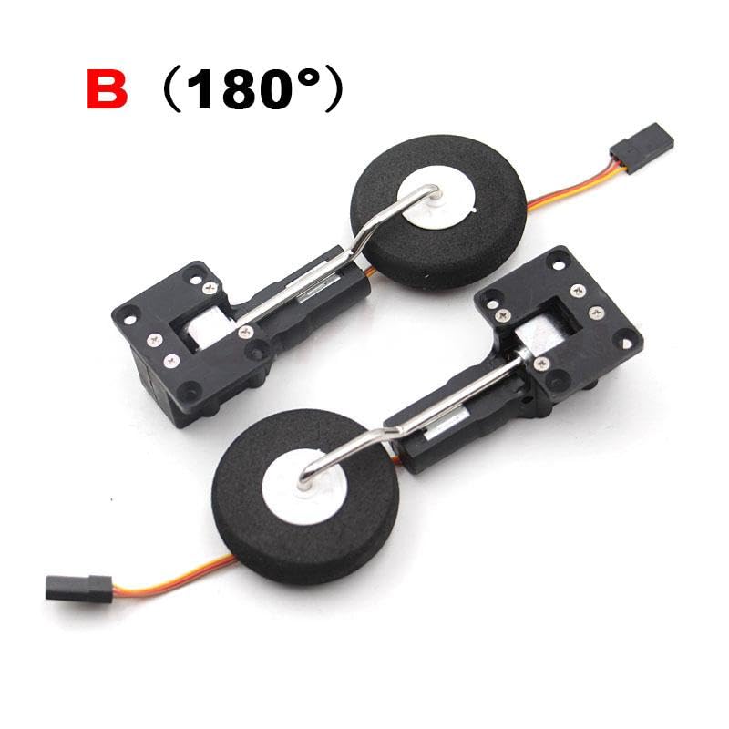 Sparkhobby Digital Servoless Metal Electronic 2kg 25g Retractable Landing Gear for RC Fixed-Wing KTK SU27 KT Board Aircraft Part (2PCS B)