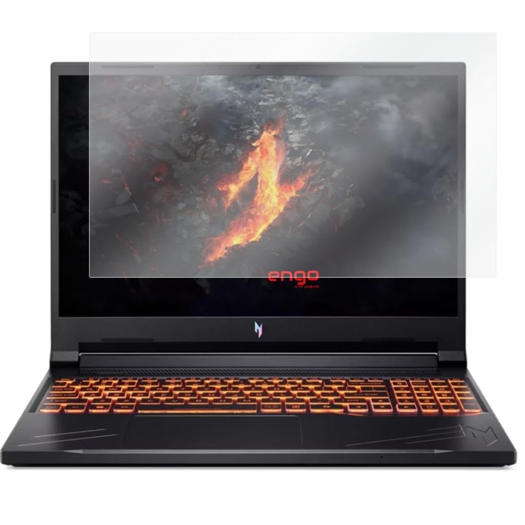 Engo Acer Nitro V 16 İnç İle Uyumlu Mat Ekran Koruyucu Notebook, Yansıma Ve Parlama Önleyici Parmak İzi Bırakmayan Laptop Koruma, 9h Temperli Kırılmaz Esnek Nano Cam 16:10