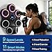 Strenellea Music Boxing Machine for Adults, Large Size Music Punching Machine with Gloves, Interactive Wall Mounted Electronic Boxing Target with 11 Modes & 9 Speeds, Gift for Men and Kid (RGB Light)