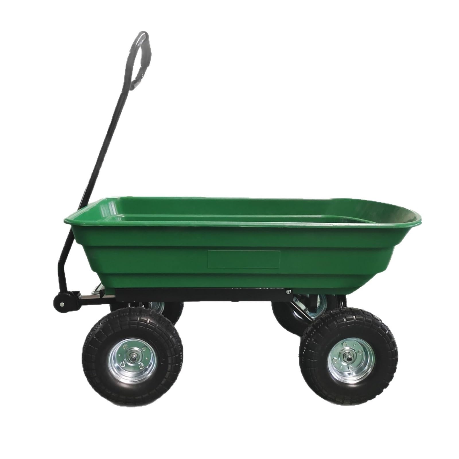 Wheelbarrow with 180° Rotating Handle Heavy-Duty Garden Dump Cart Quick-Release Dumping, for Yard Farm(85 * 50 * 17.5CM)