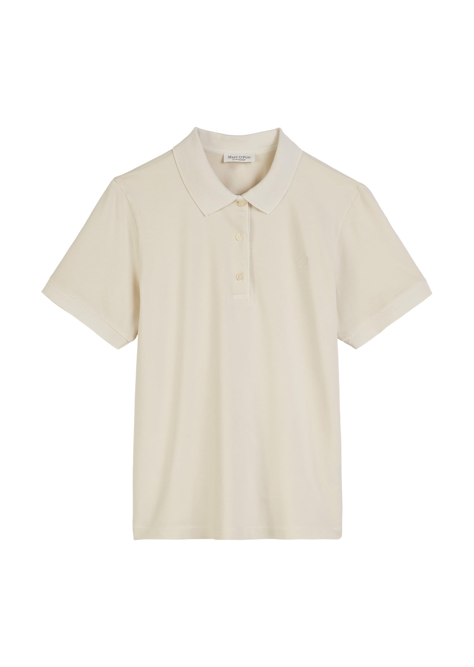 Marc O'Polo Damen Kurzarm-Poloshirt mit Stretch-Anteil Regular Fit