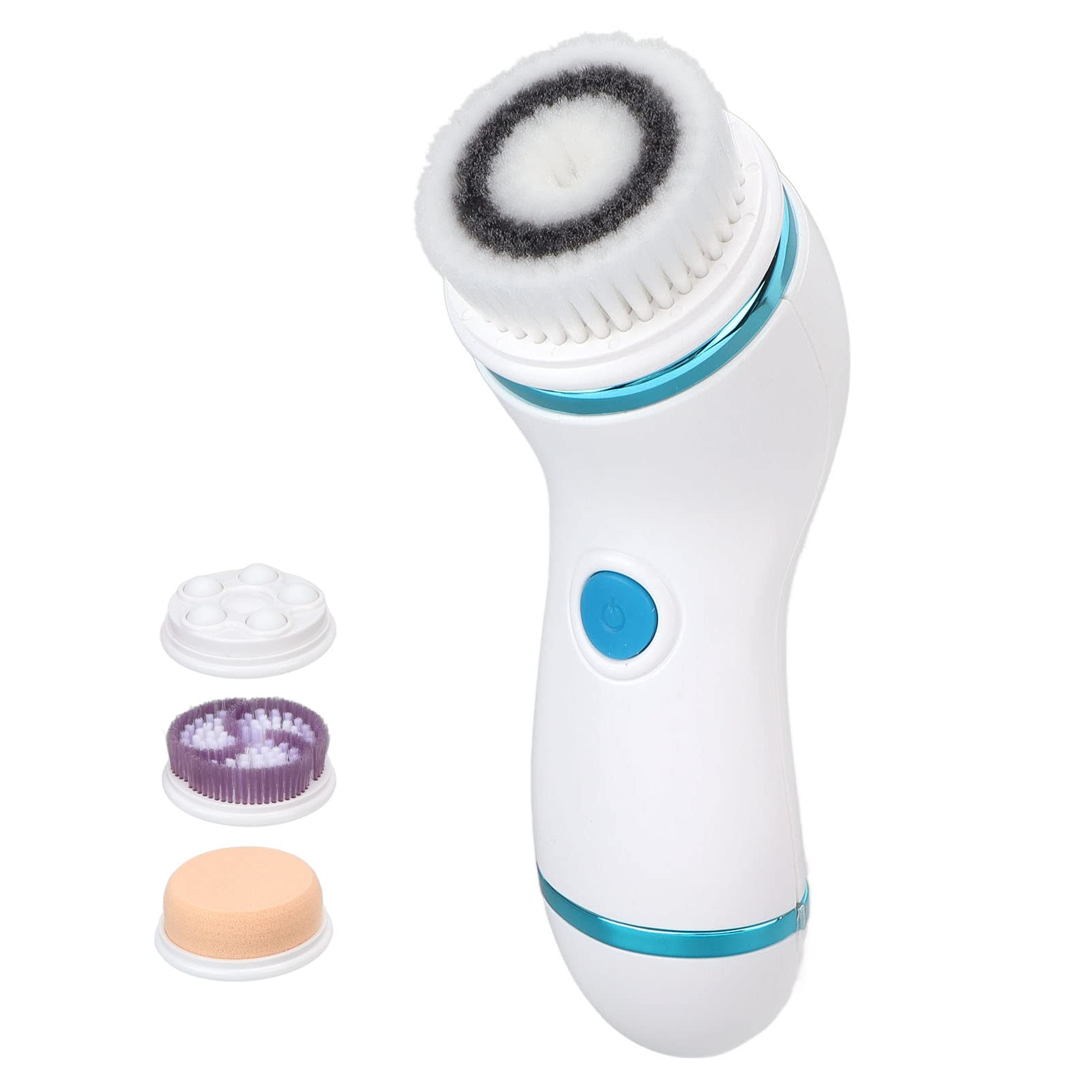Cepillo de Limpieza Facial 4 en 1, Limpieza Profunda, Limpieza de Poros, Cepillo de Limpieza Facial Eléctrico, Limpiador Facial Eléctrico Recargable Portátil para Hombres Y Mujeres