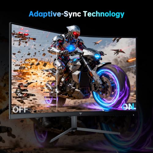 Image of KTC 24 Inch 240Hz Curved Gaming Monitor, FHD 1080p 1500R 1ms Computer Monitor, Adaptive Sync, 3000:1 Contrast, HDR Support, HDMI 2.0 & DP 1.4, Low Blue Light, Tilt, VESA, H24S17P