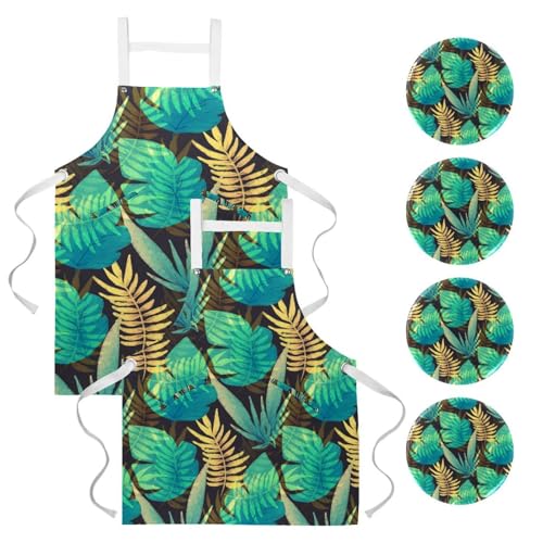 Tablier de cuisine pour bistrot et bar, tablier de serveuse anti-salissure