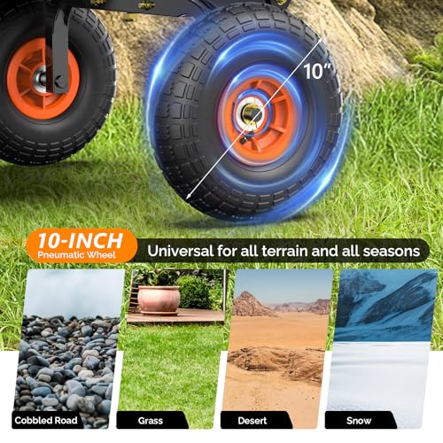 Heavy Duty Electric Wheelbarrow Cart