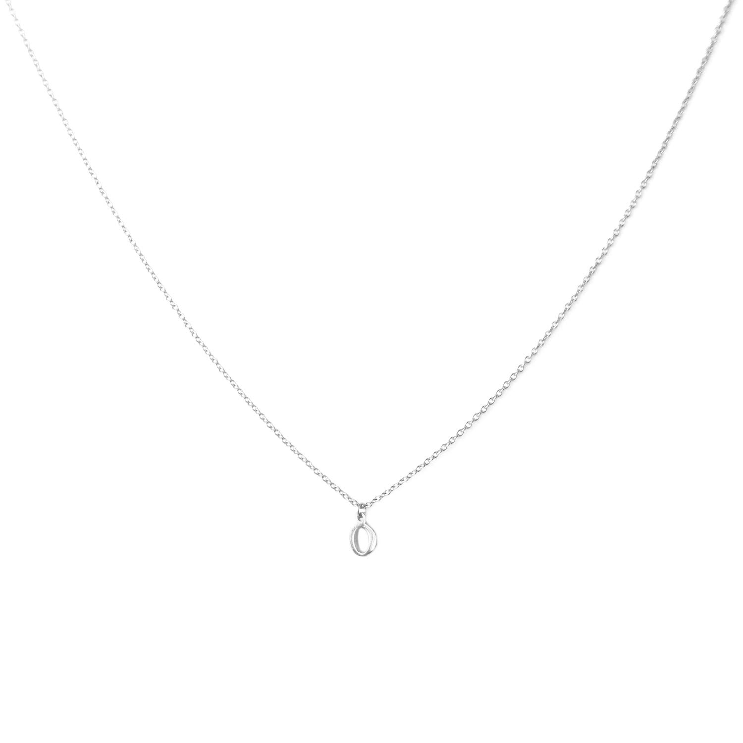 Marlyn Schiff Sterling Silver Block Letter Initial Necklace