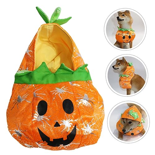 Disfraz Halloween para perro Toyvian naranja 24x18 cm miniatura 3