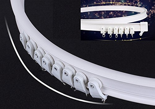Z-Color Alloy Plastic Windows and Balcony Curtain Track Soft Curved Track Curved Track