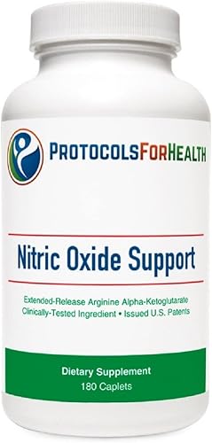 Suplemento dietético de apoyo de óxido nítrico apoya la salud circulatoria, 180 cápsulas