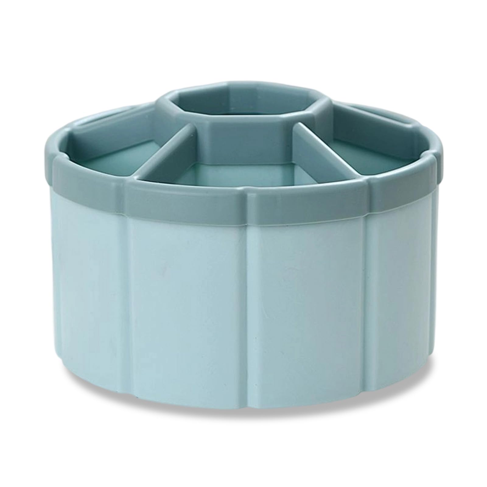 Hsioluted Rotating Pen Cup Desk Pens Organiser 6 Compartments Pencils Organiser Pencil Container Art Supply Storage Box for Desk Storage Box