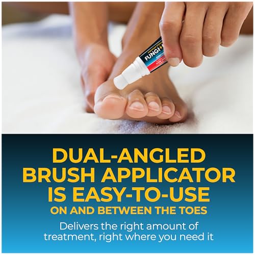 Fungi Nail Anti-Fungal Ointment 0.7 Fl Oz, Kills Fungus that Can Lead To Athlete's Foot with Tolnaftate, Toe Nail Fungus Treatments, Clinically Proven to Cure Infections, Natural Color