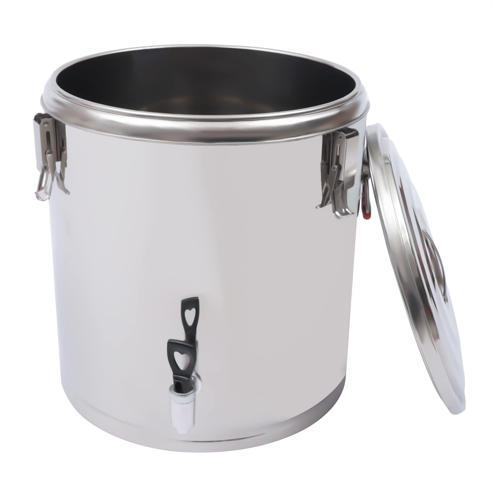Contenitore termico in acciaio inox, 40 l, con coperchio per alimenti, Thermobox Gastro, contenitore per alimenti Thermoport