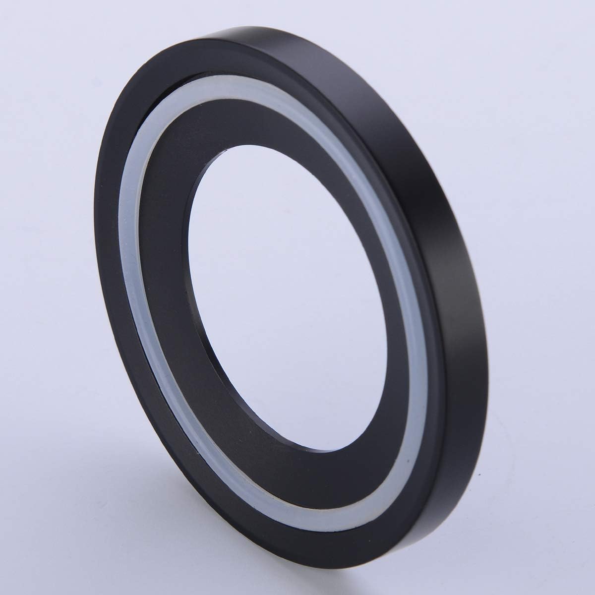 BESTILL Solid Brass Bathroom Vessel Sink Mounting Ring, Matte Black