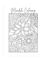 Mandala Coloring Book for Adults - For Stress & Relaxation B0F5MVLY5F Book Cover
