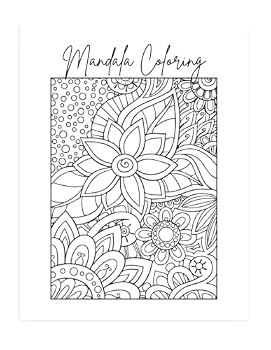Paperback Mandala Coloring Book for Adults - For Stress & Relaxation Book