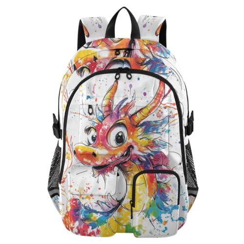 Mochila para portátiles de 17.5" con compartimento acolchado Funny Dragon para el trabajo
