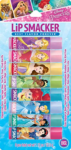 Lip Smacker Disney Princess Flavored Lip Balm Party Pack 8 Count, Clear, For Kids - Image 3