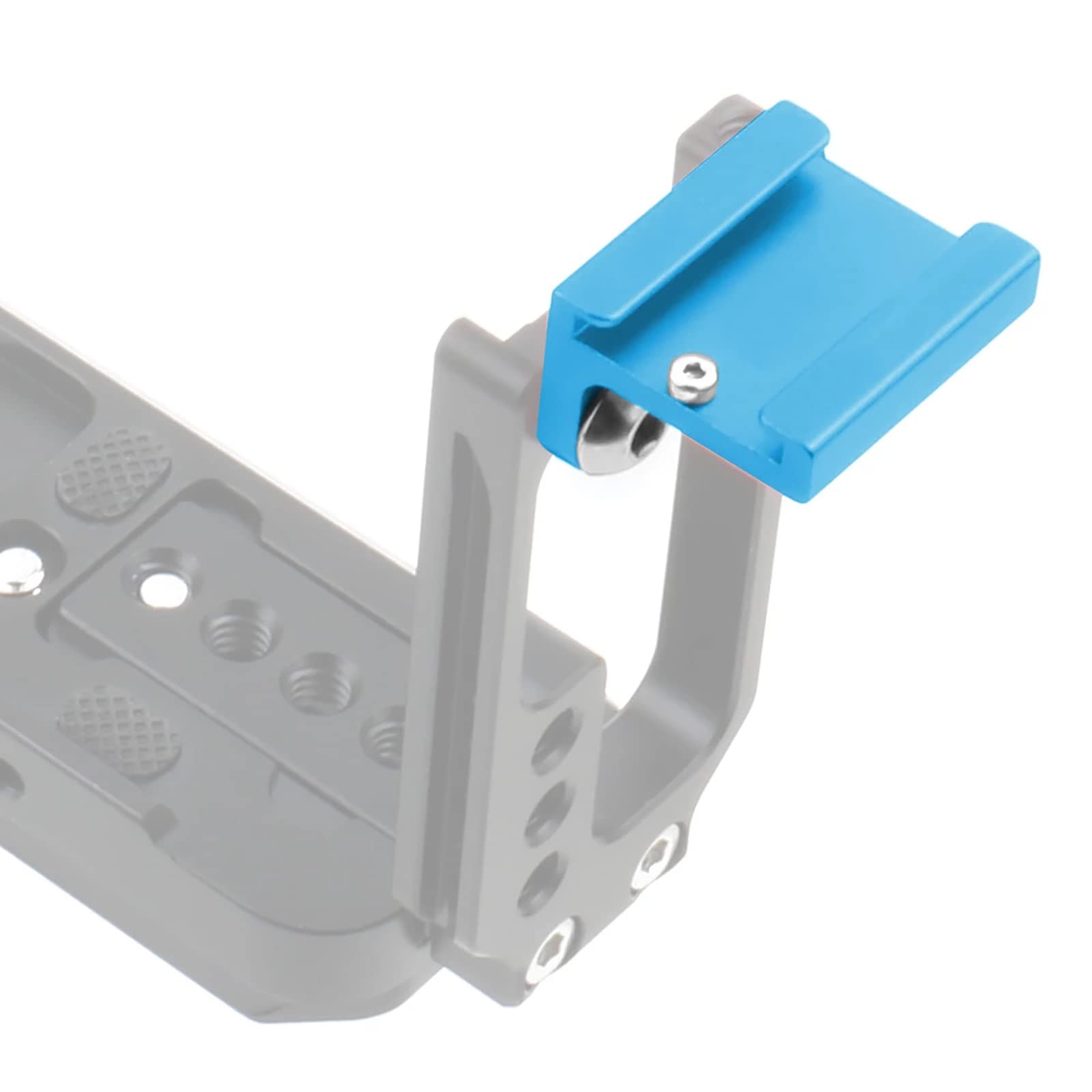 DIIOOMIEEU Cold Shoe Mount Adapter 90 Degree for Camera Attach Side Cage Quick Release L Bracket Plate Handle 1/4