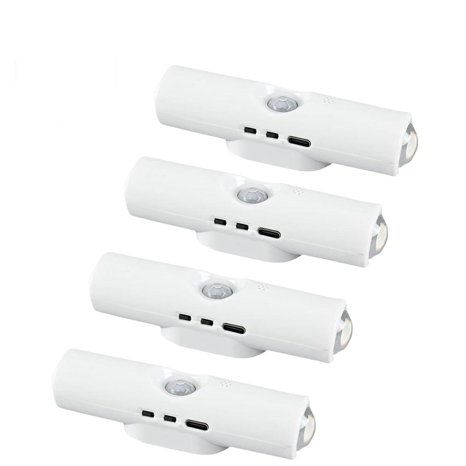 Rechargeable Smart LED Motion Sensor Ambient Light, Magnetic Mount Multi-Color Changing Light, RGB Gradient Ambient Lighting for Stairs, Wardrobe, Cabinet(7 Colors,4)