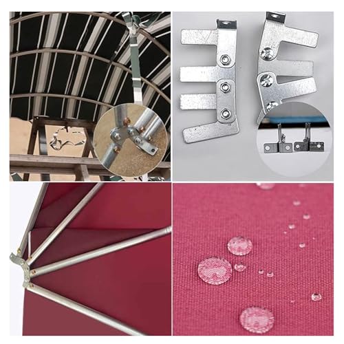 Toldo de diseño arqueado personalizable con estructura galvanizada de patio 4