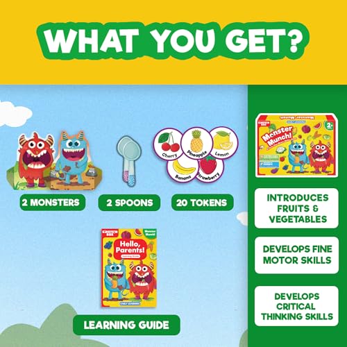 Image of EINSTEIN BOX Feed The Monster Game for Kids 2-5 Years Old | Toys & Gifts for Boys & Girls | Learning & Education Games | Birthday Gift for Ages 2,3,4,5