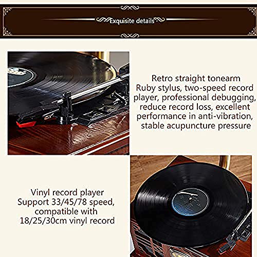 SXLCKJ Tourne-Disque Gramophone, phonographe Vintage avec Corne de cuivre, Tourne-Disque Vinyle Vintag (Tourne-Disque) - Les Beatles, Paul McCartney, John Lennon, RIngo Starr, George Harrison SXLCKJ Tourne-Disque Gramophone, phonographe Vintage avec Corne de cuivre, Tourne-Disque Vinyle Vintag (Tourne-Disque) – Image 5