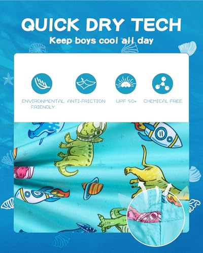 Image of SURF CUZ Boys Swim Trunks Toddler Swim Shorts UPF 50+ Bathing Suit for Boy Swimsuit Quick Dry Mesh Beach Boardshorts Swimwear