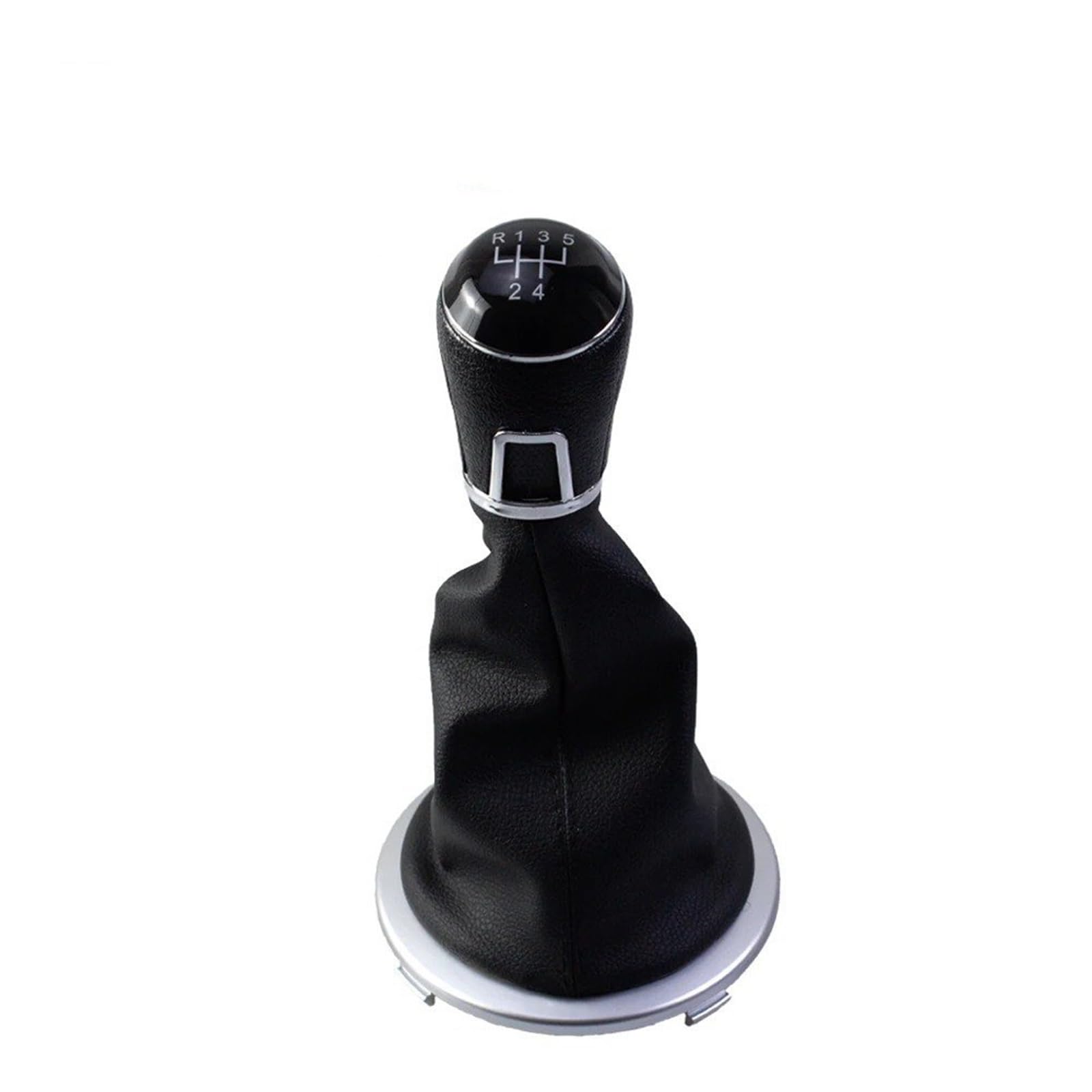 Dwtnmex Silver 5 Speed Gear Shift Knob For Gol For G4 For G5 5 Speed Shift Knob Manual Handball Cover Abs Interior(Silver 5 Speed)