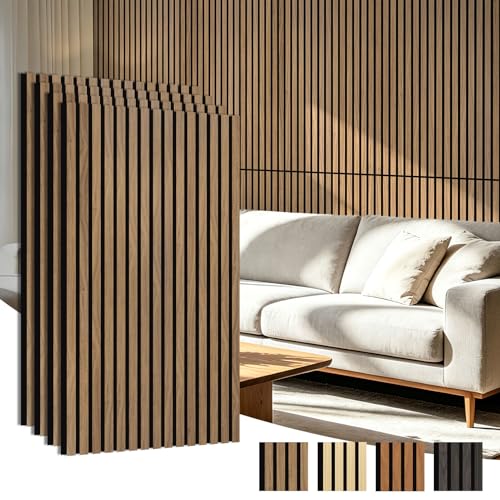 Art3d Deep Walnut Slat Panels