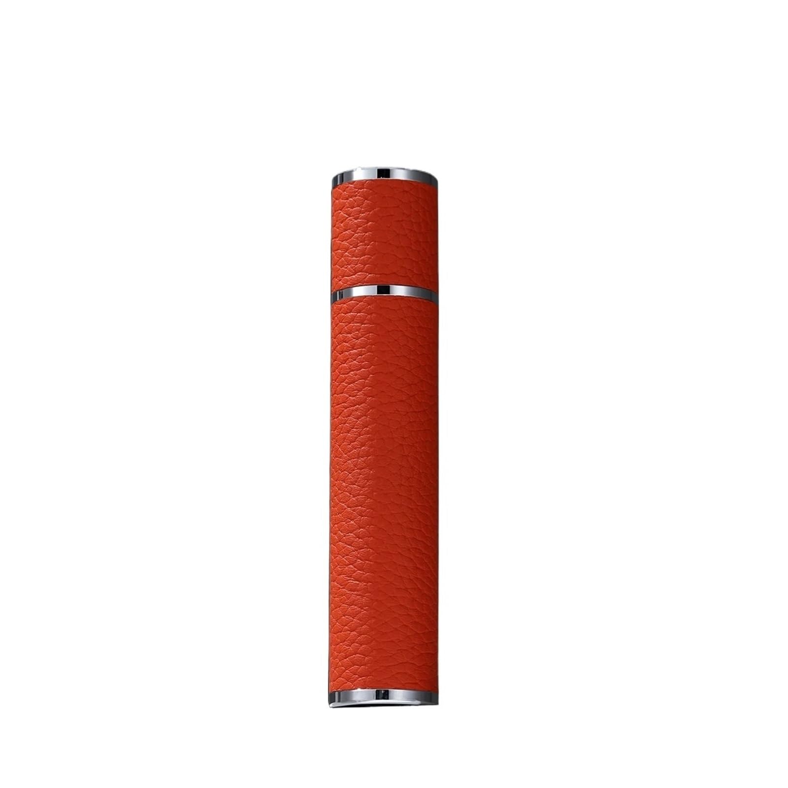 Frasco de perfume de cuero Botella atomizadora de perfume con imán 10 ml | Rociador de cuero portátil for embarque Spray de viaje con sellado hermético(Orange)