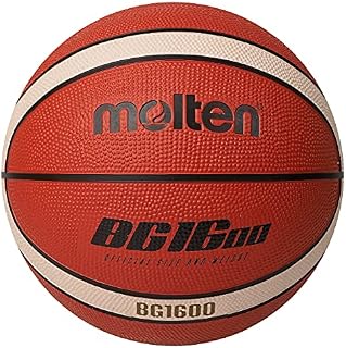 Molten BG1600 Rubber Basketball, Indoor/Outdoor Play, Orange/Ivory