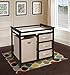 Badger Basket Modern Baby Changing Table for Nursery - Diaper Changing Station with Laundry Hamper, 3 Storage Drawers, Changing Pad, and Safety Belt - Espresso and Ecru