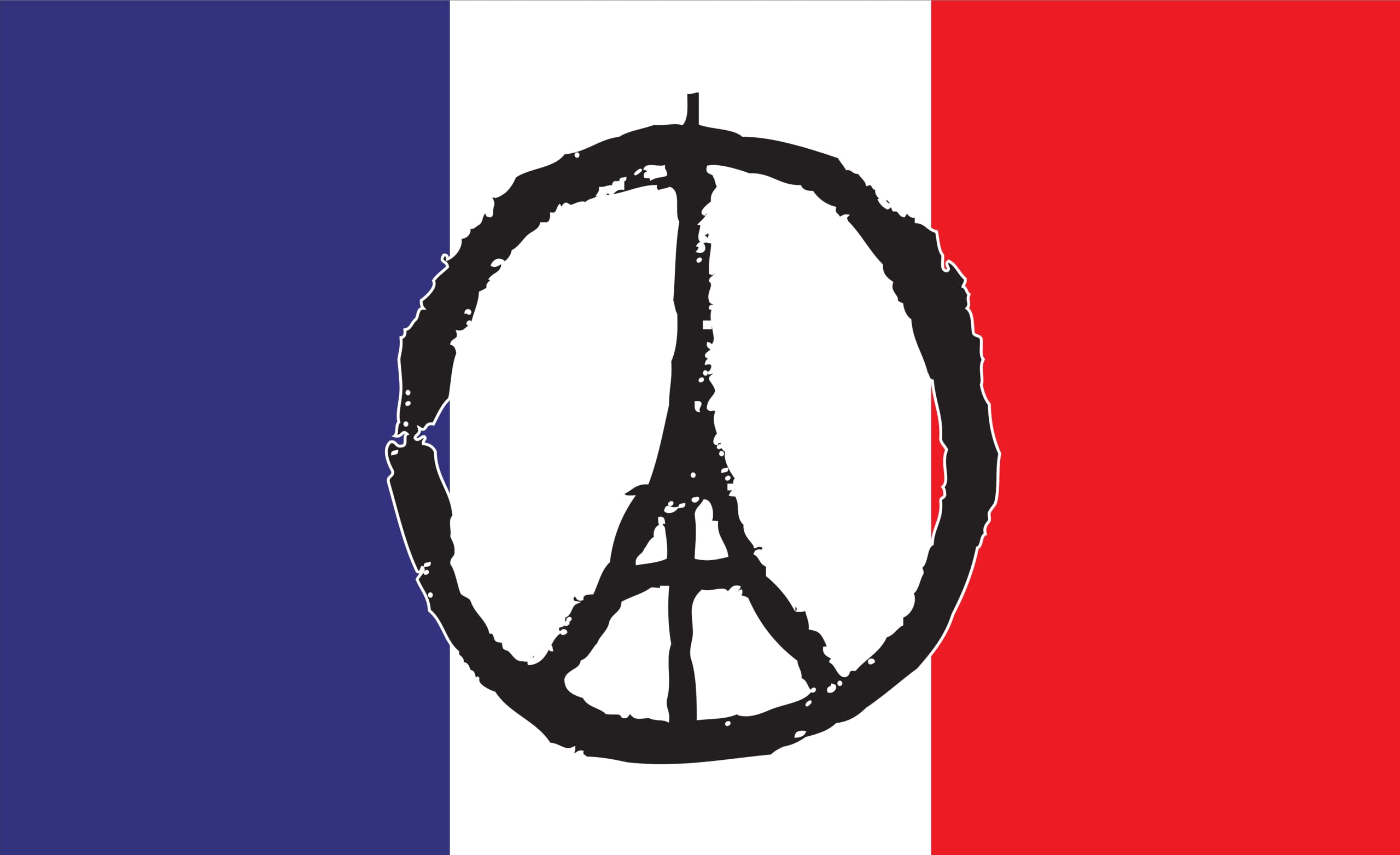 Drapeau de la France - Tour Eiffel Motif Ultra Drapeau de Navire / 150 x 90 cm