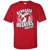 CornBorn Husker Volleyball Shirts - Nebraska Volleyball Apparel - Dream Big Nebraska Shirt - Red - XL