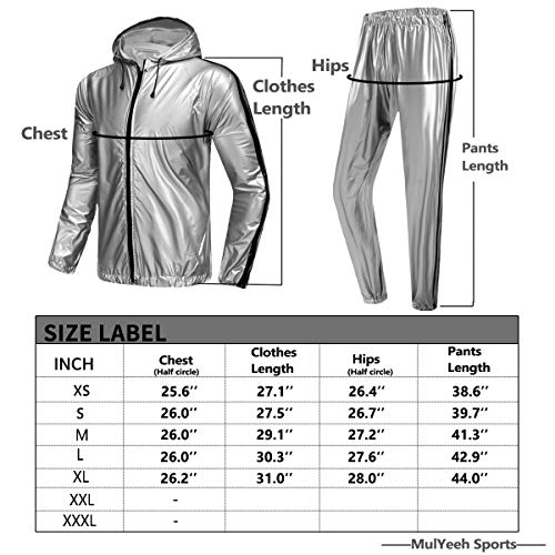 REEDBEEK Professional Full-Zip Sauna Suit Weight Loss Sweat Suit Boxing MMA Training Gym Jacket Pant Workout Suits for Men Women