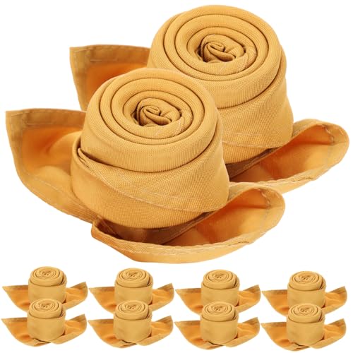 Serviettes en polyester doré confortables pour grande table - 2