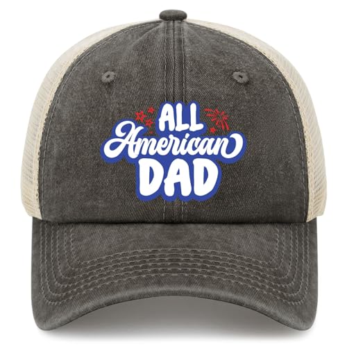 4th of July All American Dad Golf Hats Golf Cap for Dad