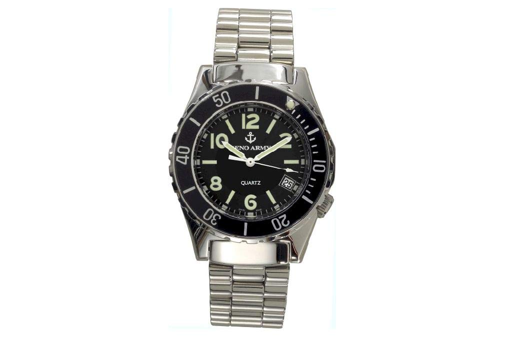 Zeno-Watch Herrenuhr - Army Diver Quartz - 485Q-a1M