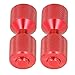 Two Hole Flange Pins, Anodized Aluminum Double Hole Pins Set, Quick and Easy Alignment for 0.5 to 14in 150LB Flanges, Lightweight and Ergonomic Design, Fitment for Automotive (Red)