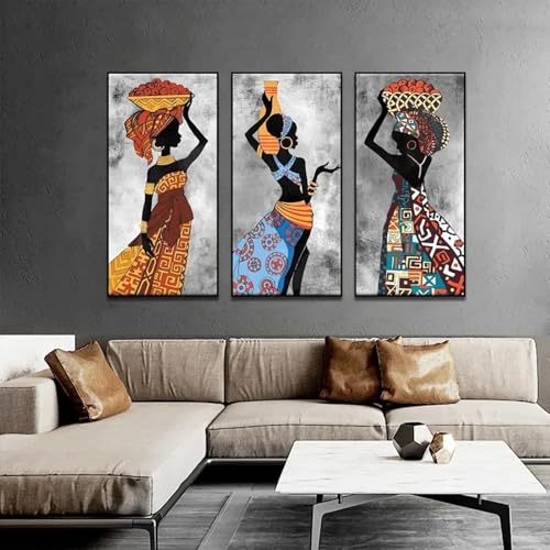 Impressions sur toile d'art abstrait africain aux finitions graphiques premium