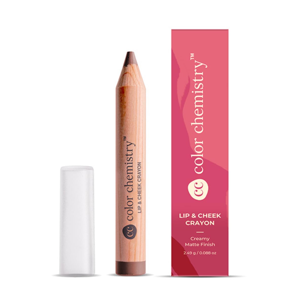 COLOR CHEMISTRYLip And Cheek Crayon| Vegan, Ultra-Matte, Non-Drying, Pigmented & Long-Stay | Mulit-Use Lip Crayon 2.49 G (Pack Of 1) Terracotta LC10