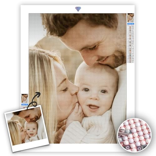 Diamond painting personnalisé grand format 50X100CM : kit broderie diamant loisir créatif