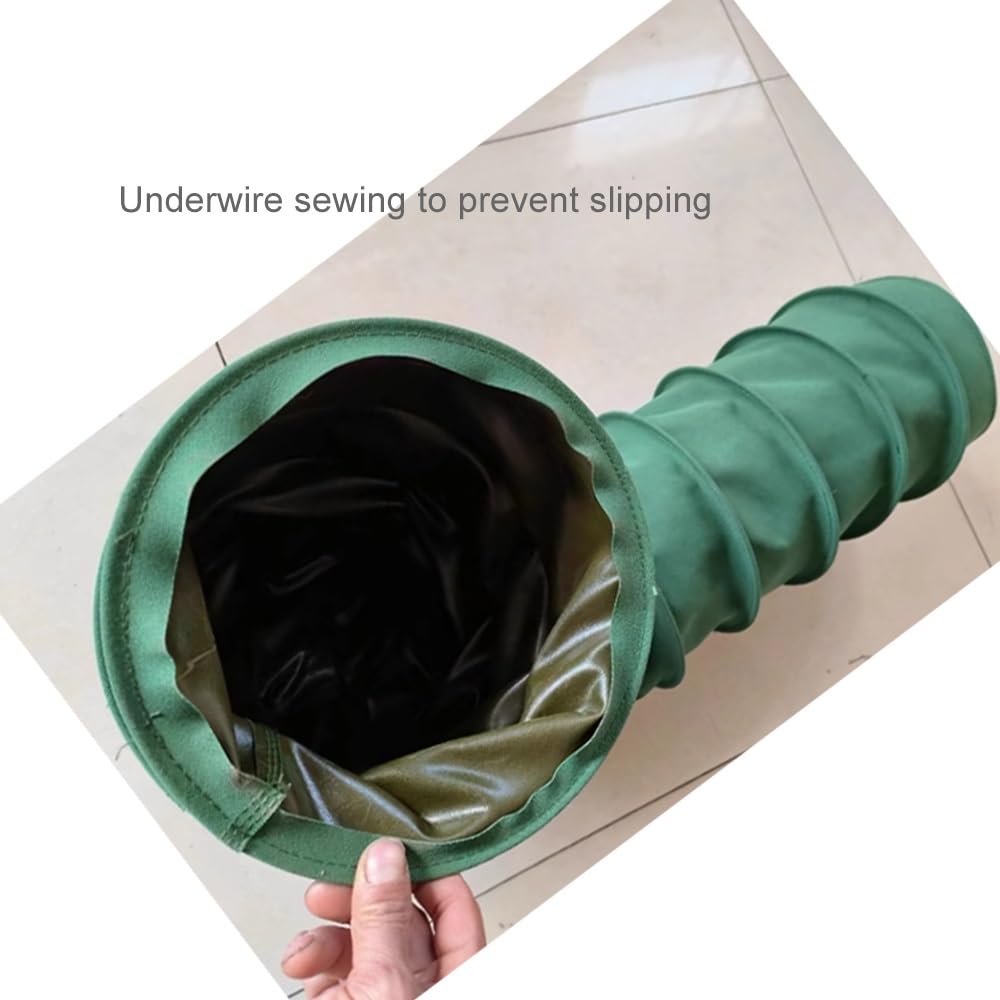 Condotti di aerazione Flessibili per impianti HVAC - Tubo di Ventilazione in Tela per aspirazione Aria, essiccatori e ventilatori - Misure da 5 a 18 Pollici, Lunghezza 1 m (Diametro Interno