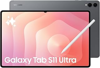 Samsung Galaxy Tab S11 Ultra with AI, S Pen in-Box, 36.9 cm (14.6 inch) Dynamic AMOLED 2X Display, 12 GB RAM, 256 GB Storage, Wi-Fi Tablet, Gray