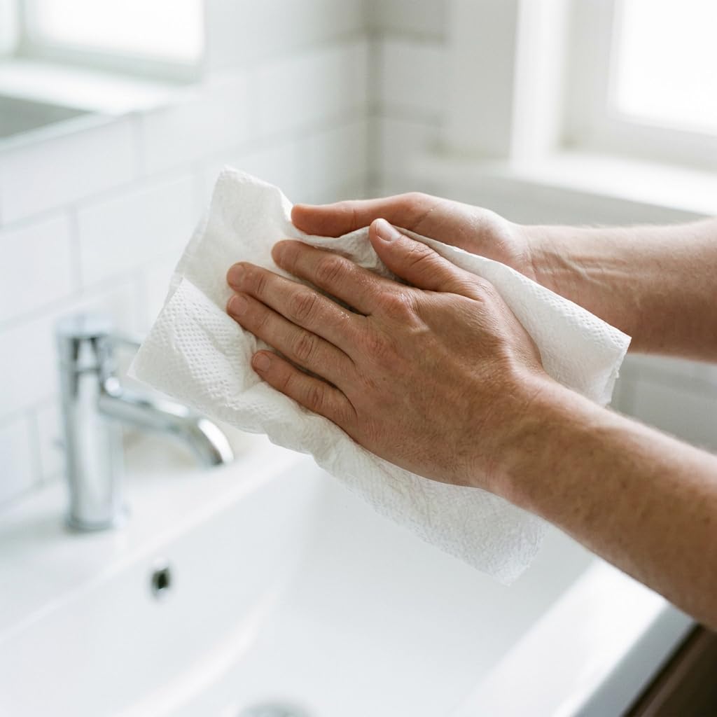 Vella Papierhandtücher 100% Zellstoff 2-lagig, 6.400 Tücher, saugfähig und reißfest, für Bad, Küche, Büro und Gewerbe, V-Falz, kompatibel mit H3 Papierspendern, 40 Packungen