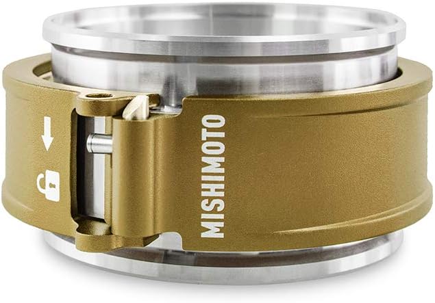 Mishimoto MMCLAMP-QD-30GD Quick Release Clamp Assembly, 3" Gold