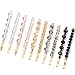 Hair Clips Wenida 10 Pieces Fashion Crystal Metal Hair Pins Barrettes Bobby Pins Decorative Hair Styling for Women Girls