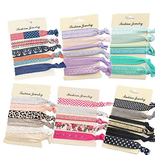 20 Bunte Haargummis Ohne Metall – Weich, Dehnbar, Für Alle Haartypen, Auch Als Armband Tragbar